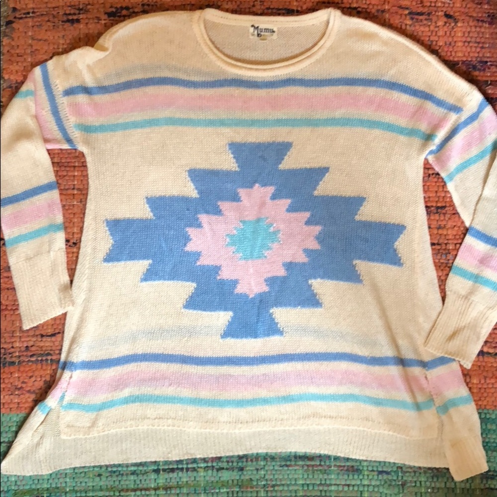 Show Me Your Mumu oversized Aztec sweater